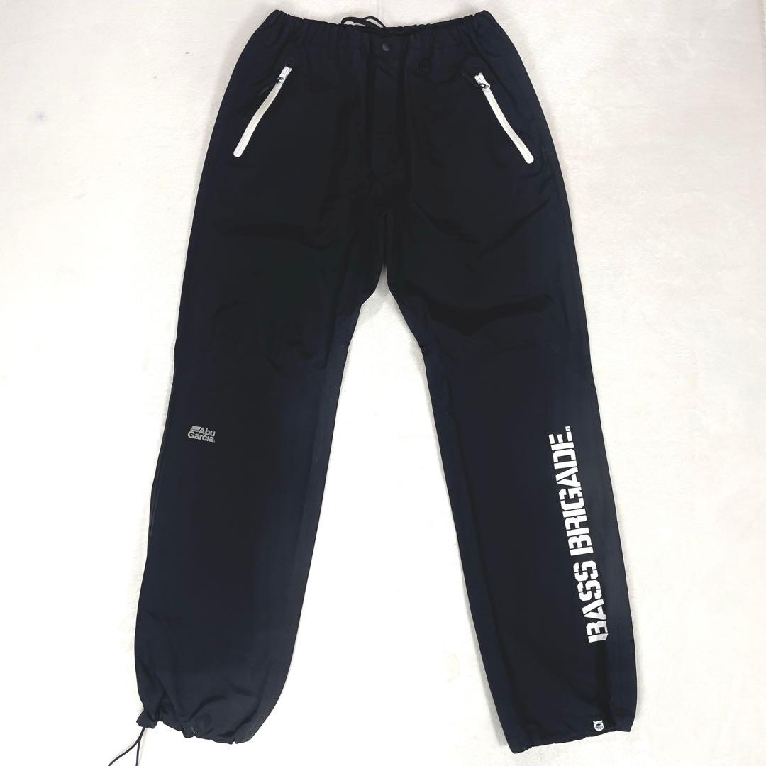 極美品 バスブリゲード× アブガルシア スタンダード レインスーツ M ブラック