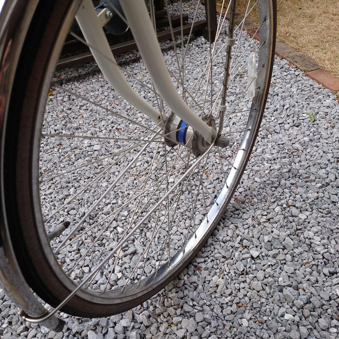 引き取りのみ　LOCOCO シティサイクル ホワイト