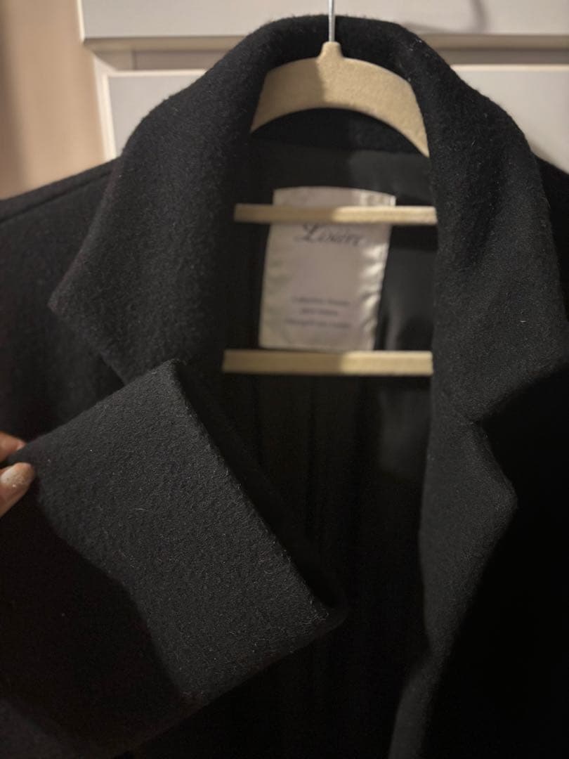 アパルトモン　黒チェスターコート　OVERSIZE CHESTER COAT