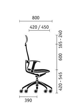 (匿名配送) 別注品 SEDUS OPEN UP CHAIR ヤマギワ