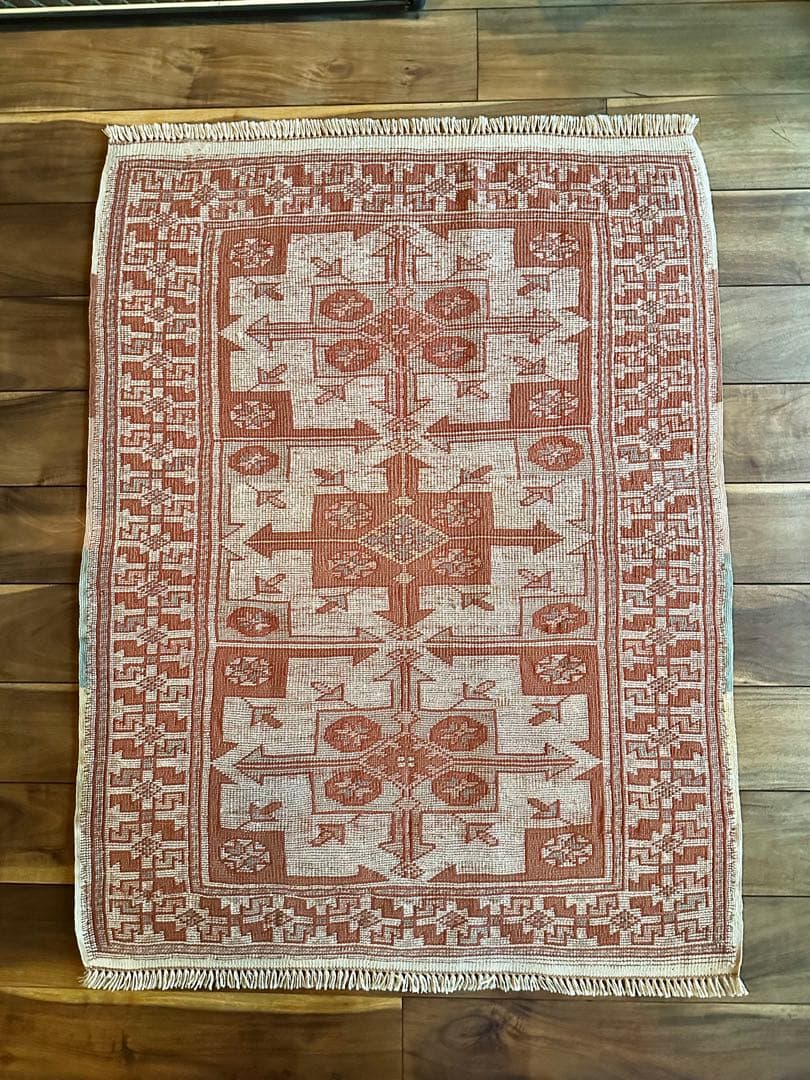 トライバルラグ　ヴィンテージラグ　コーカサス　アゼルバイジャン　クルド族　美品