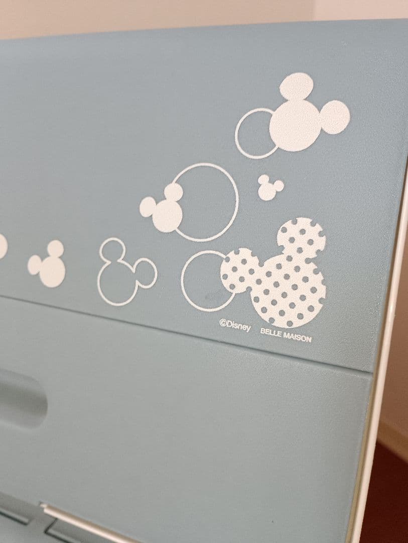 ベルメゾン　ディズニーフタ付き収納ケース２点セット