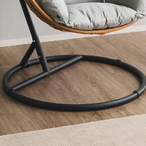 アジアンリゾート風ラタンハンギングチェア幅115 ハンモック 籐 憩い（76）