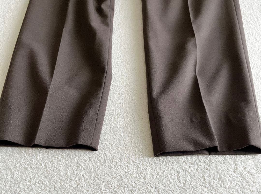 美品☆ green label relaxingパンツスーツ ノーカラー手洗い可