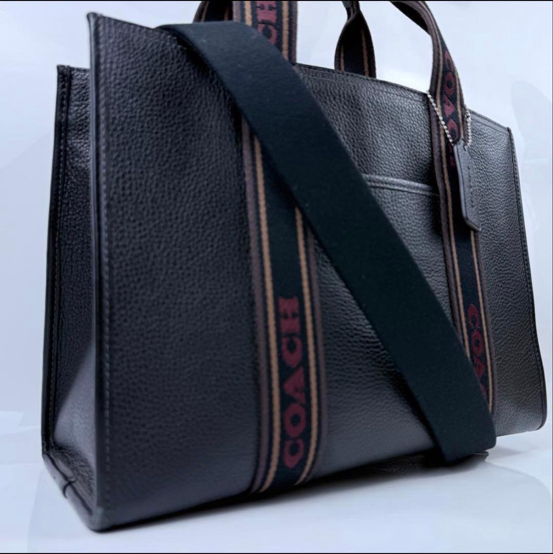 COACH 黒 レザー トートバッグ