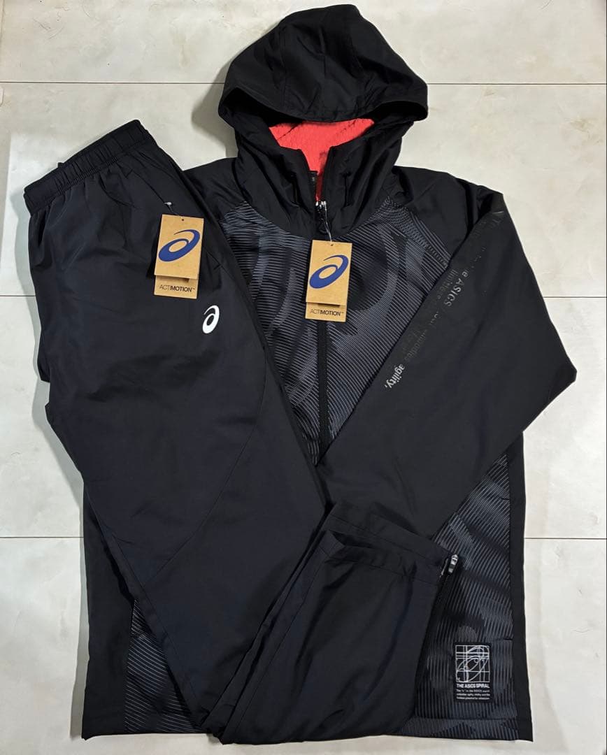 1*8様 【新品】ASICS/裏トリコットグラフィック ウインドブレーカーフーデ