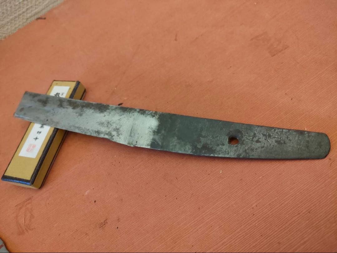 残欠刀 合法サイズに切断済 二品 アウトドア、工作用、研ぎの練習に