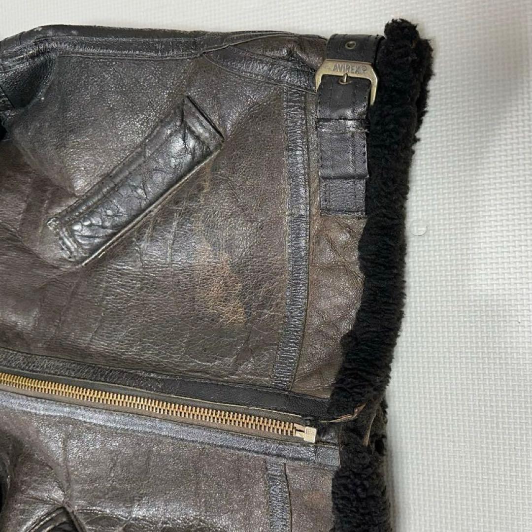 AVIREX B-3 ムートンフライトジャケット USA アメカジ バイカー
