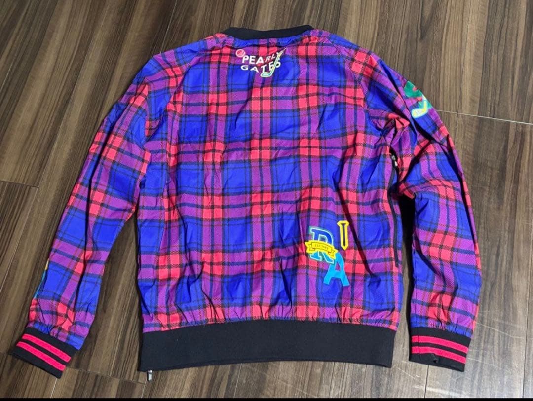 新品未使用 パーリーゲイツ チェック柄ブルゾン4121103 サイズ5または4