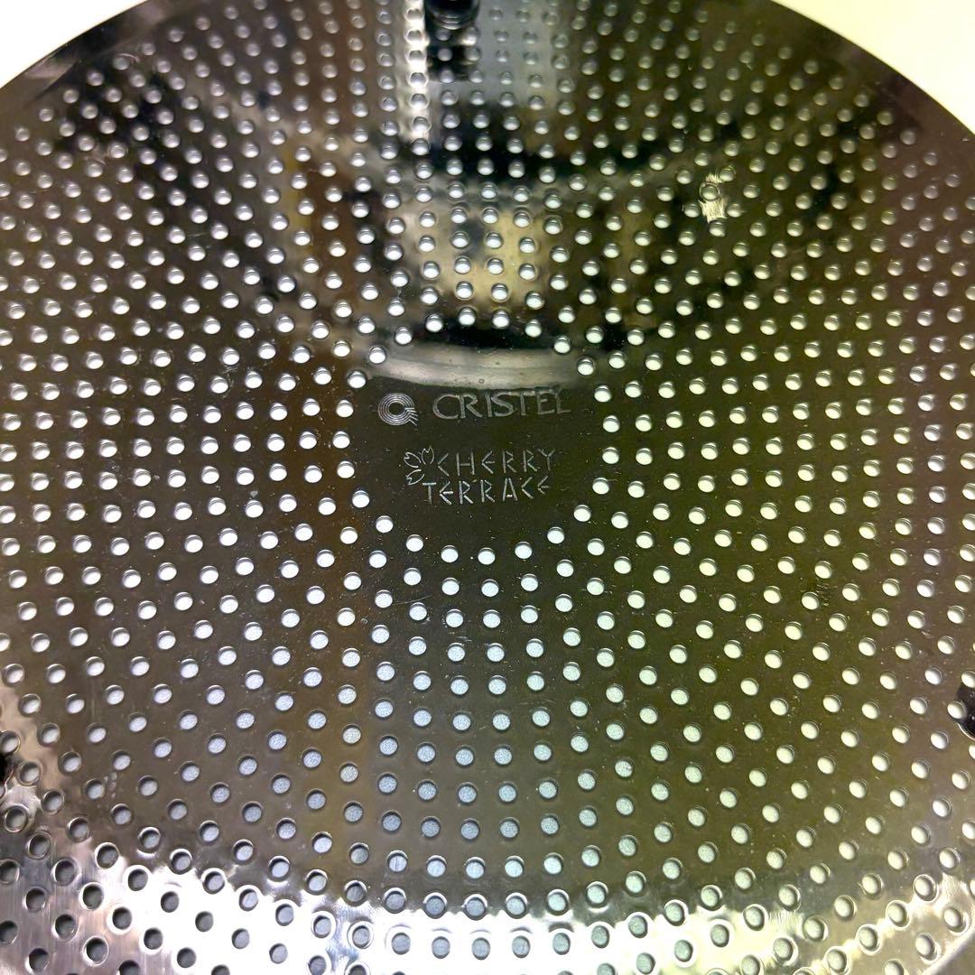 クリステル Lシリーズ 両手鍋深型 20cm 蒸し器 セット レア