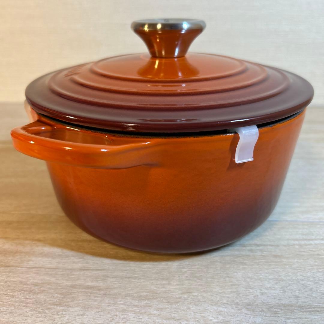 ルクルーゼ　ココットロンド　カイエン　レッド　両手鍋　鍋　18cm