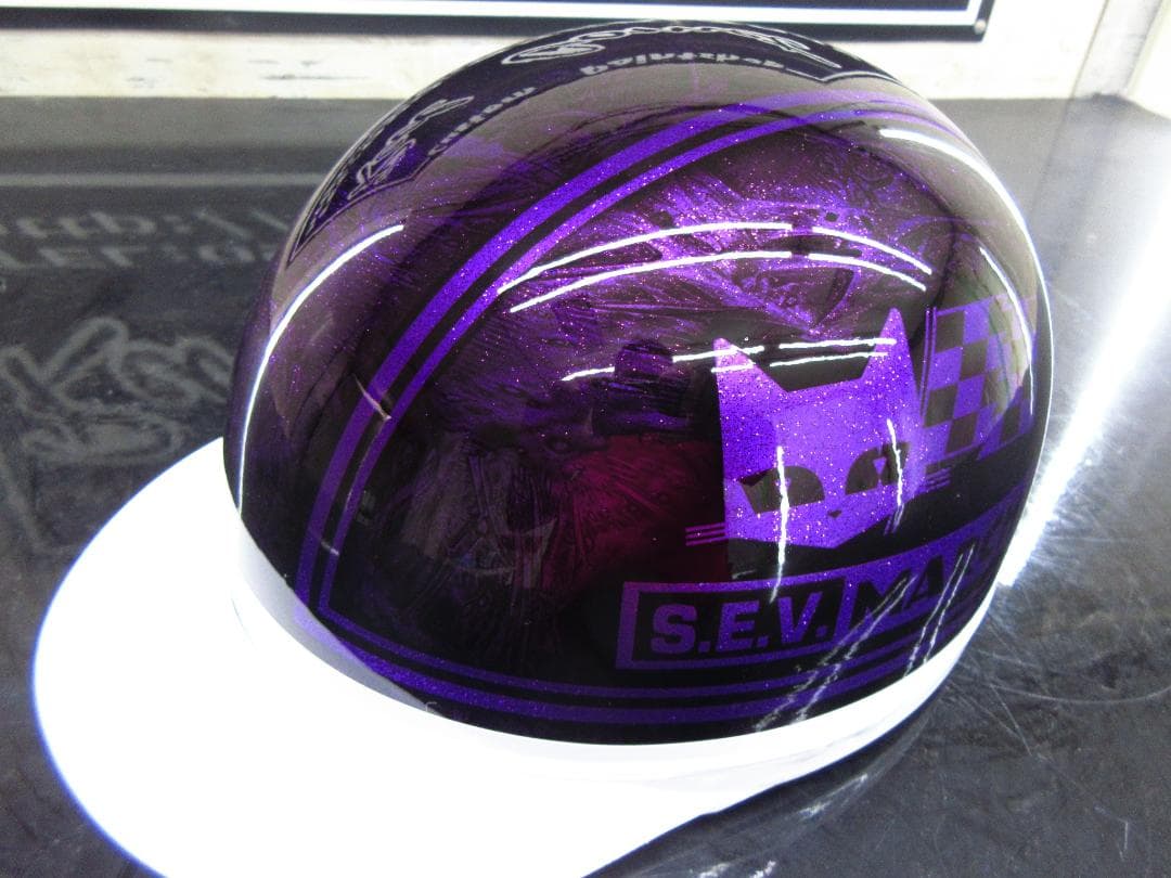 送料込！！カスタムコルク半　マーシャル　紫ラップラメ最安値023