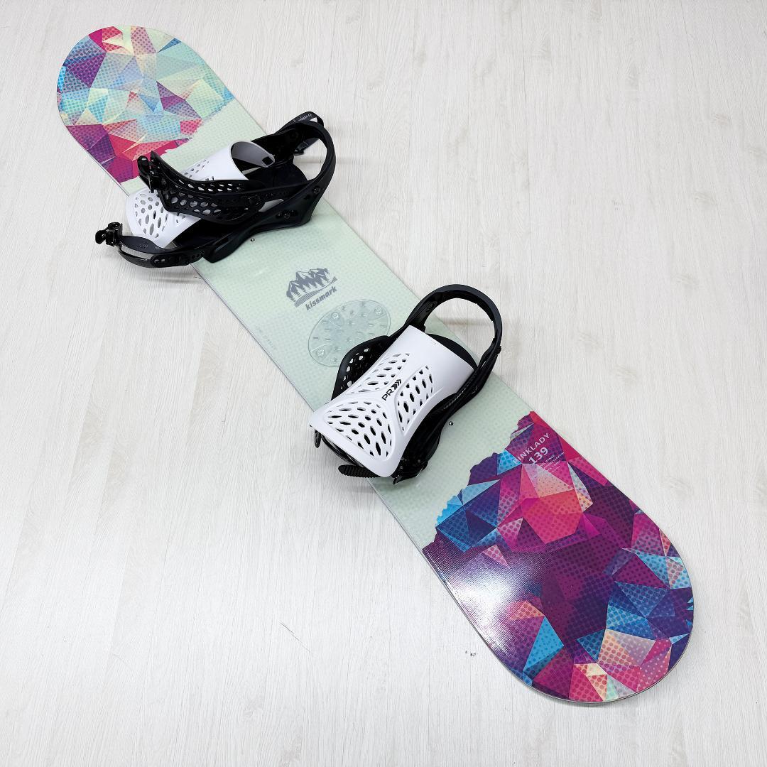 スノーボード PINKLADY 139cm ビンディング flux PR セット