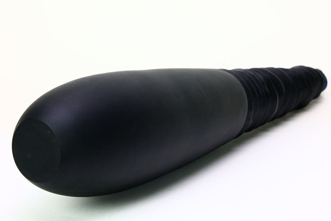 ⭕️ 希少！山田輝雄 青　硝子切子花器　花紺　花瓶 フラワーベース 一輪挿しガラス