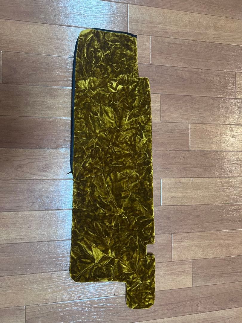 ハンドルカバー　サンバイザーカバー　チンチラ　ゴールド