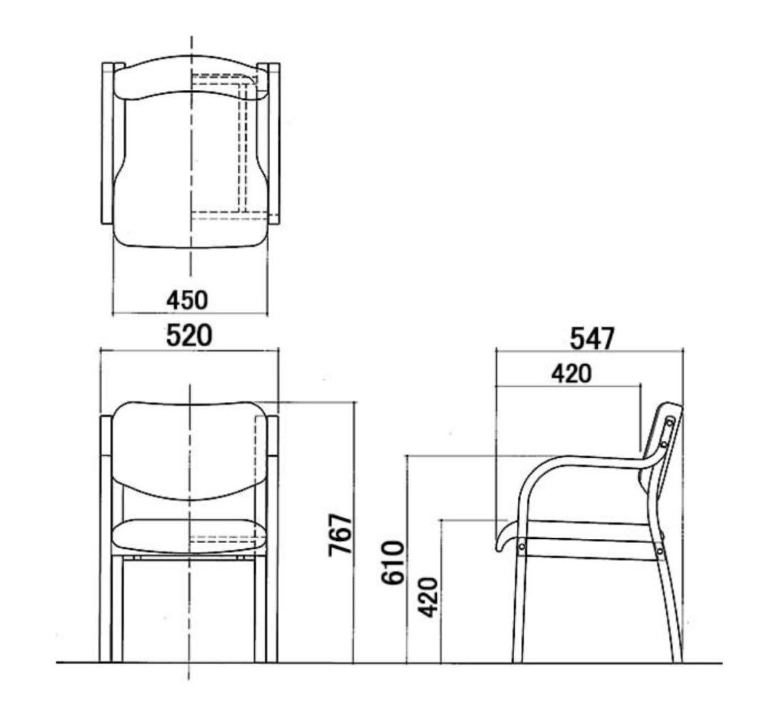 値下げ】アーム付きチェア 介護福祉士推奨