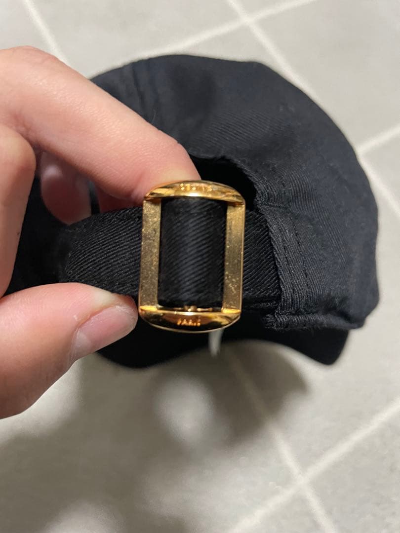 CELINE 黒 ベースボールキャップM