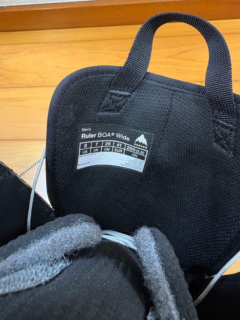 BURTON RULER BOA WIDE Blackスノーボードブーツ26cm