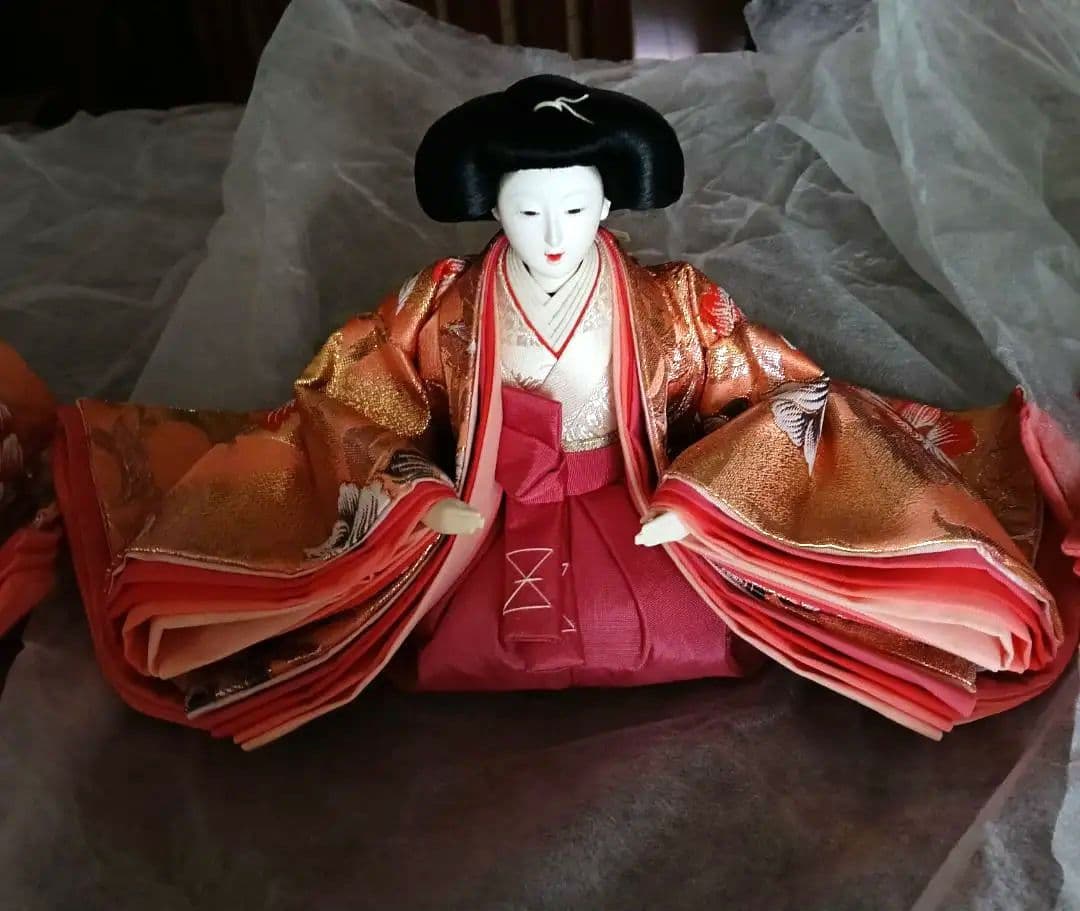 三人官女　お雛様　西陣織