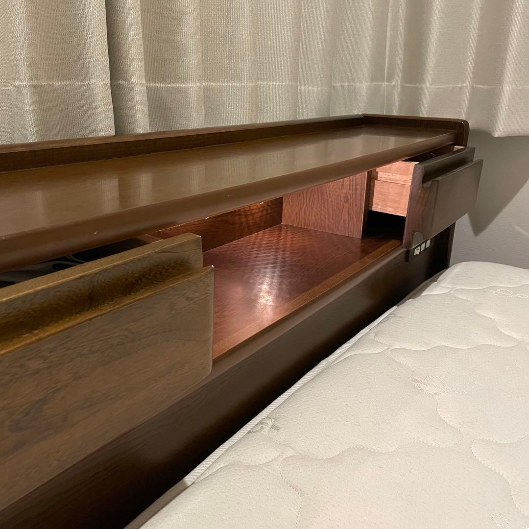 【セミダブル】ベッドフレーム&マットレス