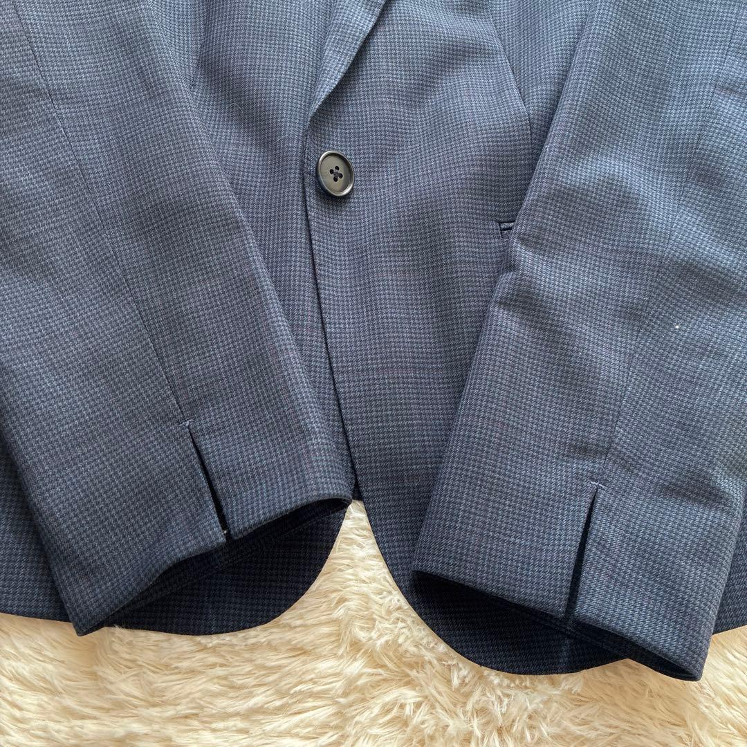 n-line Precious ネイビーチェック ビジネスパンツスーツ13号