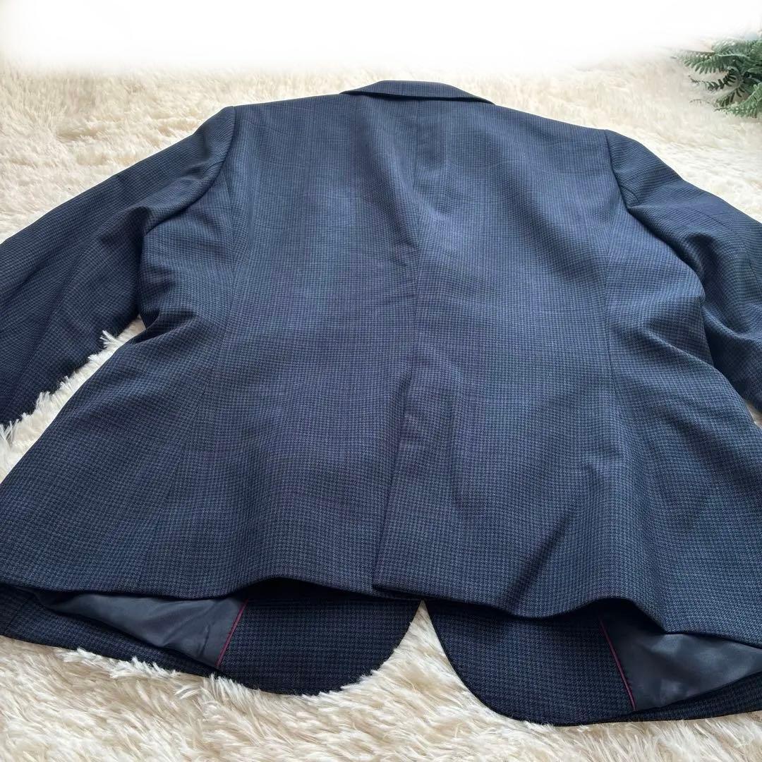 n-line Precious ネイビーチェック ビジネスパンツスーツ13号