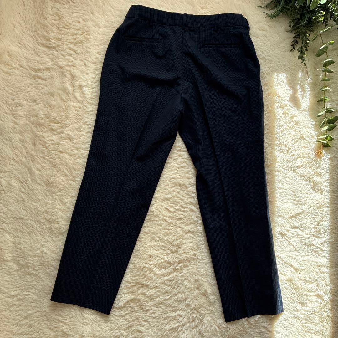 n-line Precious ネイビーチェック ビジネスパンツスーツ13号