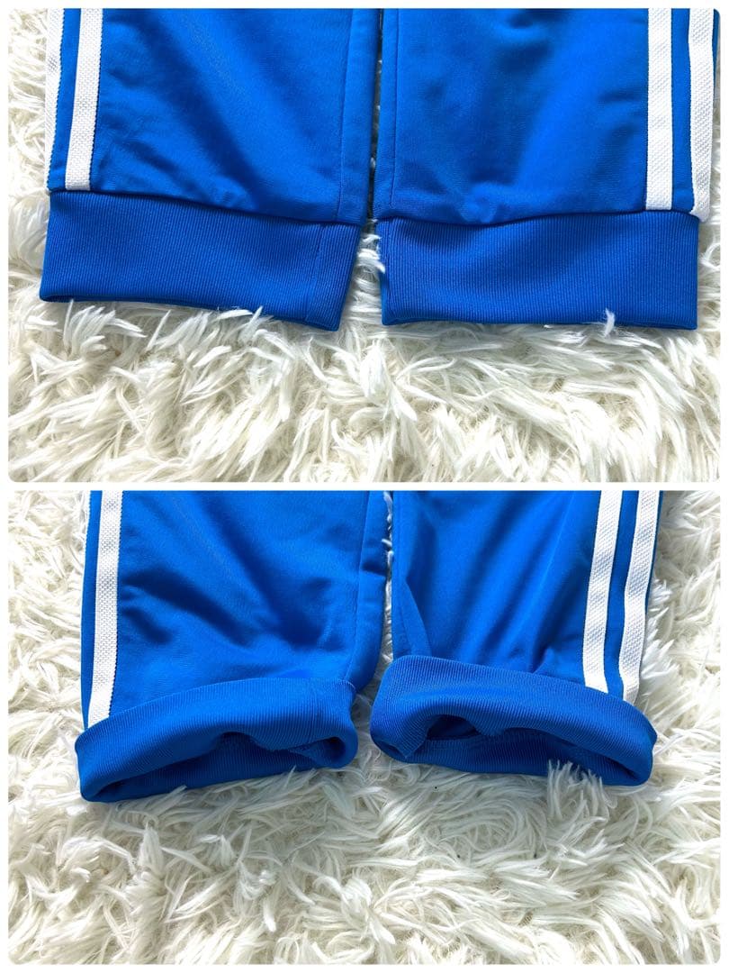 170 M　アディダスオリジナル SST スウェット セットアップ 上下 青