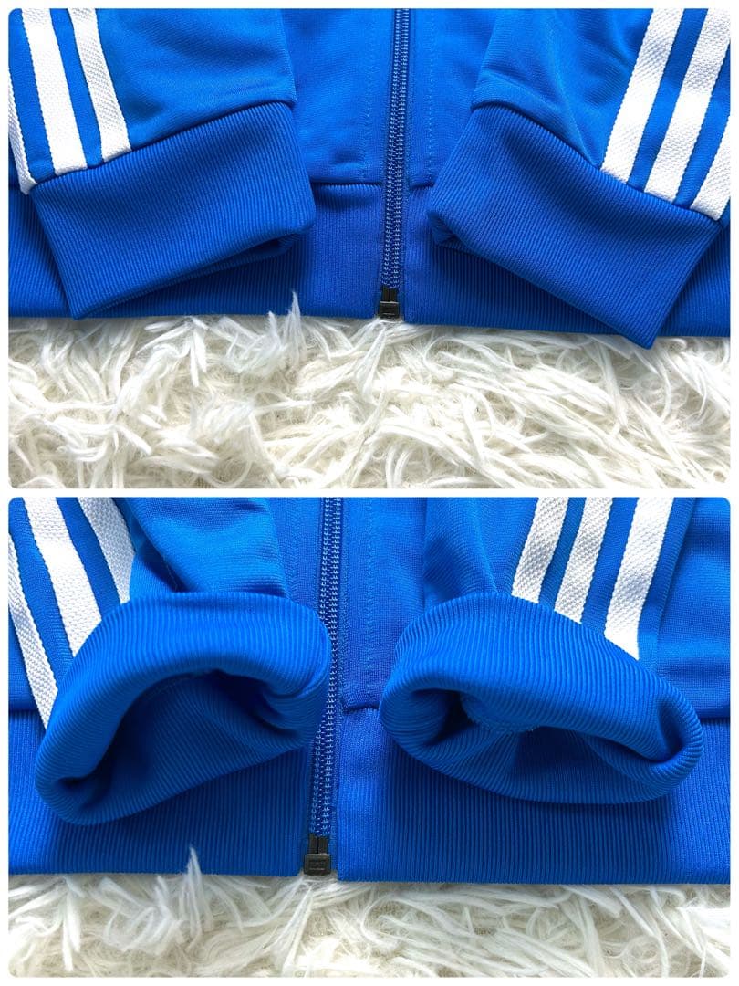 170 M　アディダスオリジナル SST スウェット セットアップ 上下 青