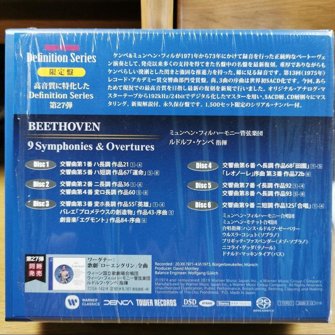 ベートーヴェン: 交響曲全集/ルドルフ・ケンペ(指揮)SACD6枚組