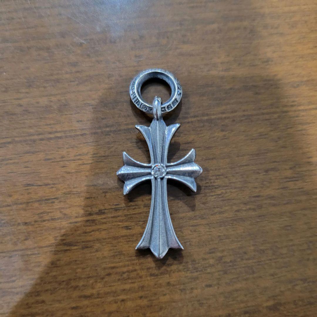 クロムハーツ タイニーCHクロスチャーム ネックレストップ シルバー