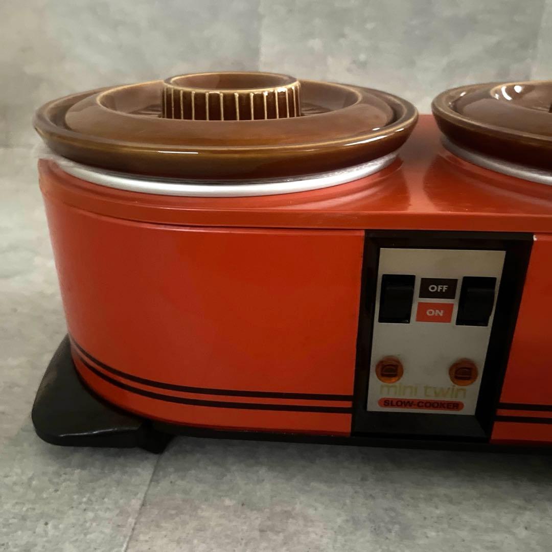 今西金属　 クロックポット　ミニツインクロック　スロークッカー　昭和レトロ家電