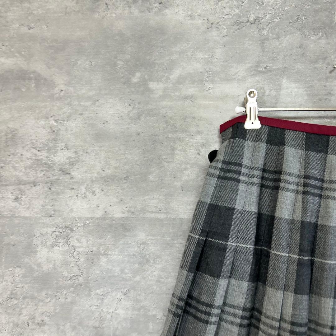 美品　オニールオブダブリン レキップ別注 ラップスカート チェック プリーツ