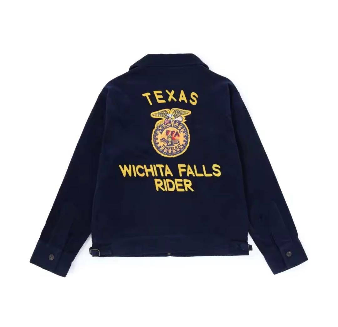 #90 Lサイズ FFA JACKET ジャケット レプリカ ネイビー