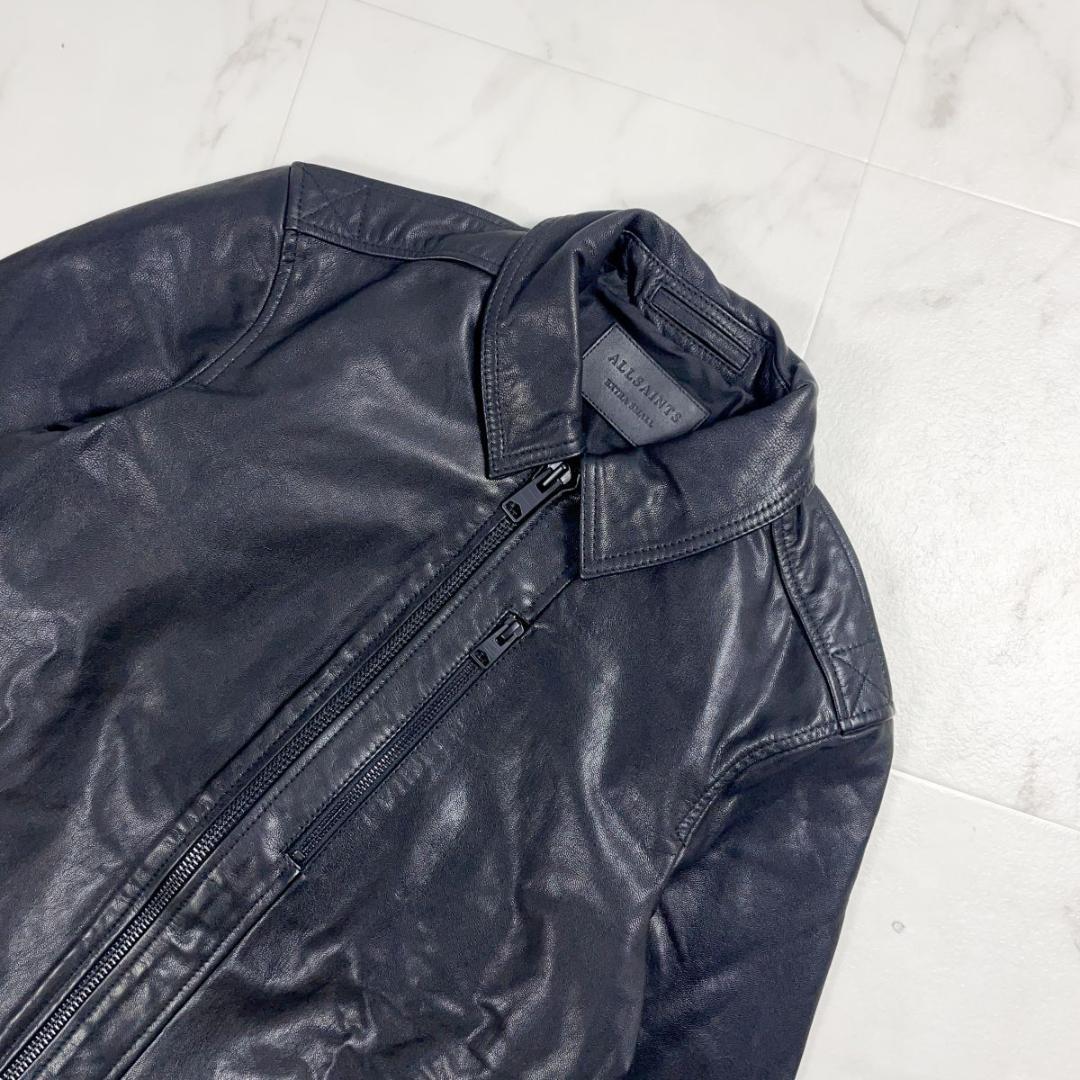 ALLSAINTS レザージャケット ジップアップ 黒 XS*ZC736