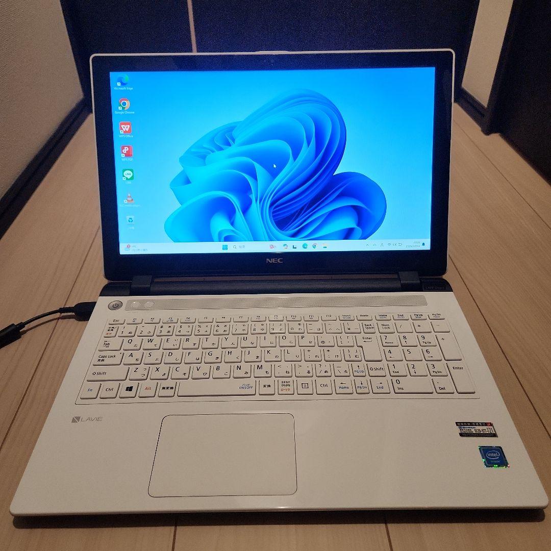 ⭐美品⭐　ノートパソコン　薄型　大画面　大容量　NEC　おしゃれなデザイン⭐