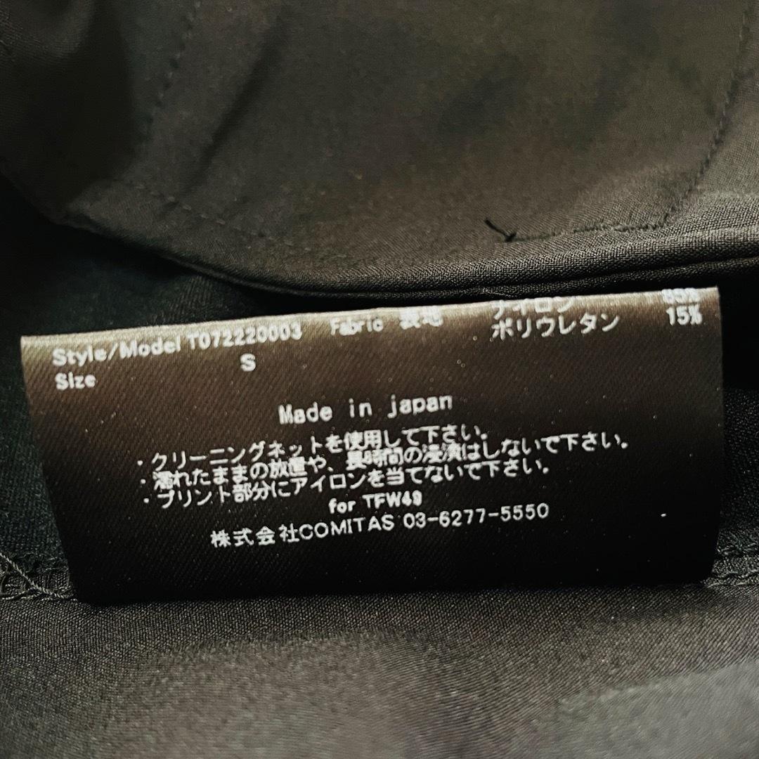 6738【美品】TFW49 アンクルカーゴパンツ　22AW ブラック ゴルフ