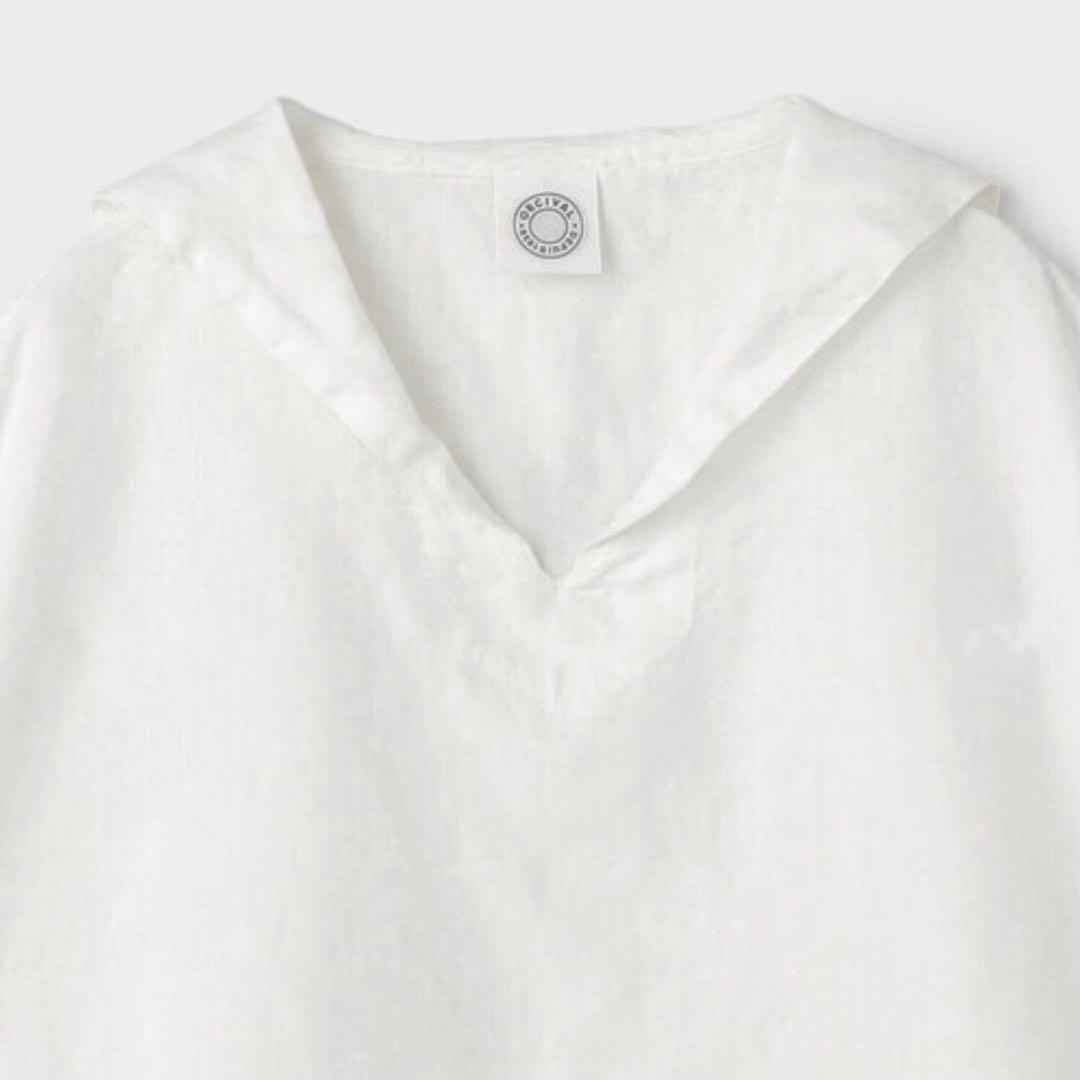 【新品タグ付き】ORCIVAL リネン 半袖セーラーシャツ