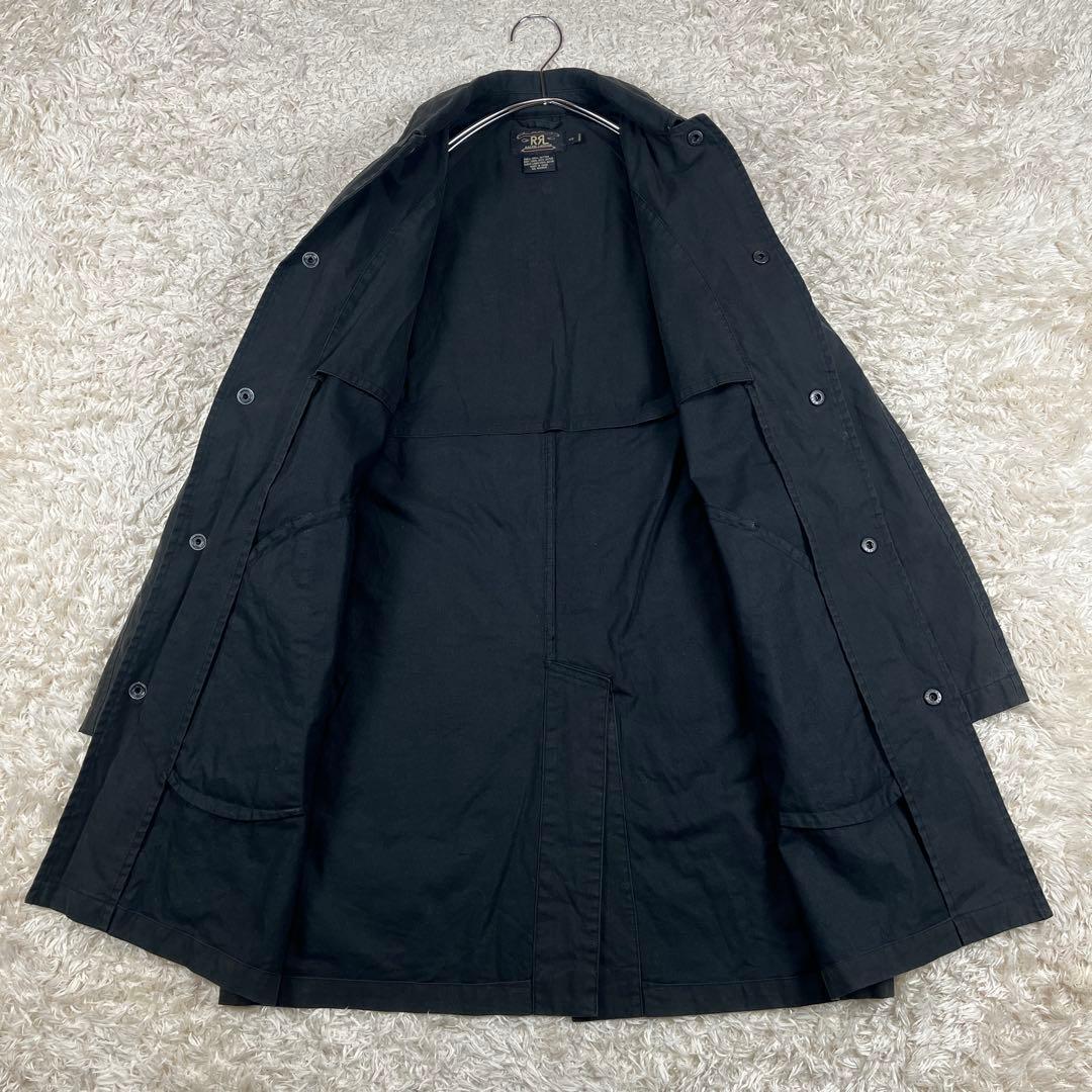 RRL ダブルアールエル 三ツ星 ステンカラーコート ブラック XS 90s