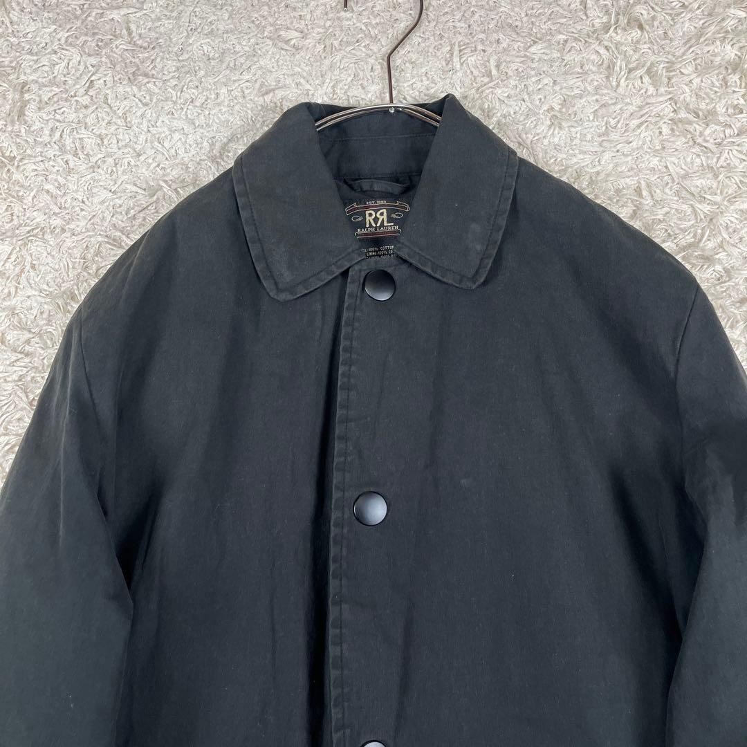 RRL ダブルアールエル 三ツ星 ステンカラーコート ブラック XS 90s