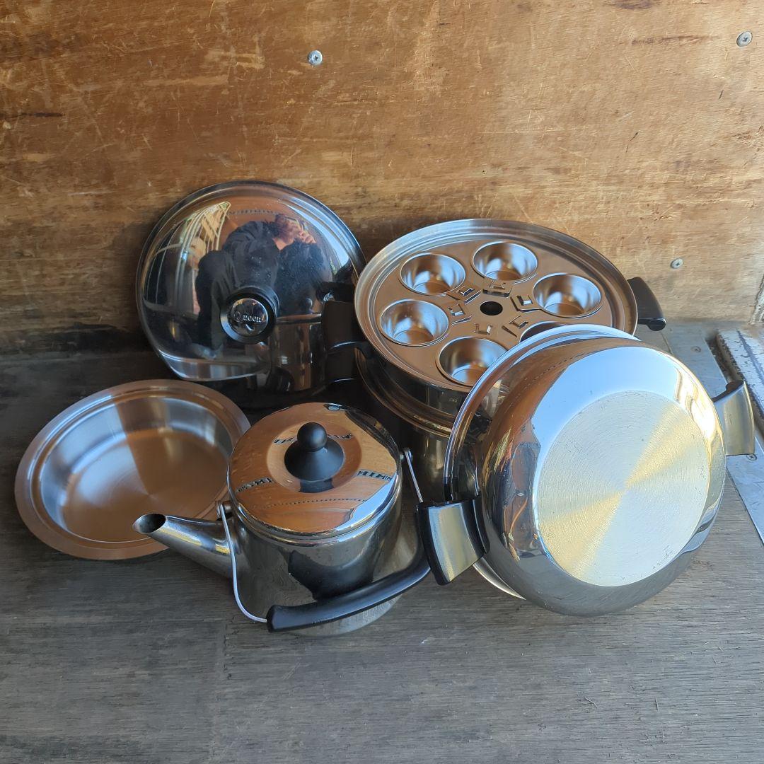 アムウェイ 2段蒸し器セット ケトル やかん IH対応