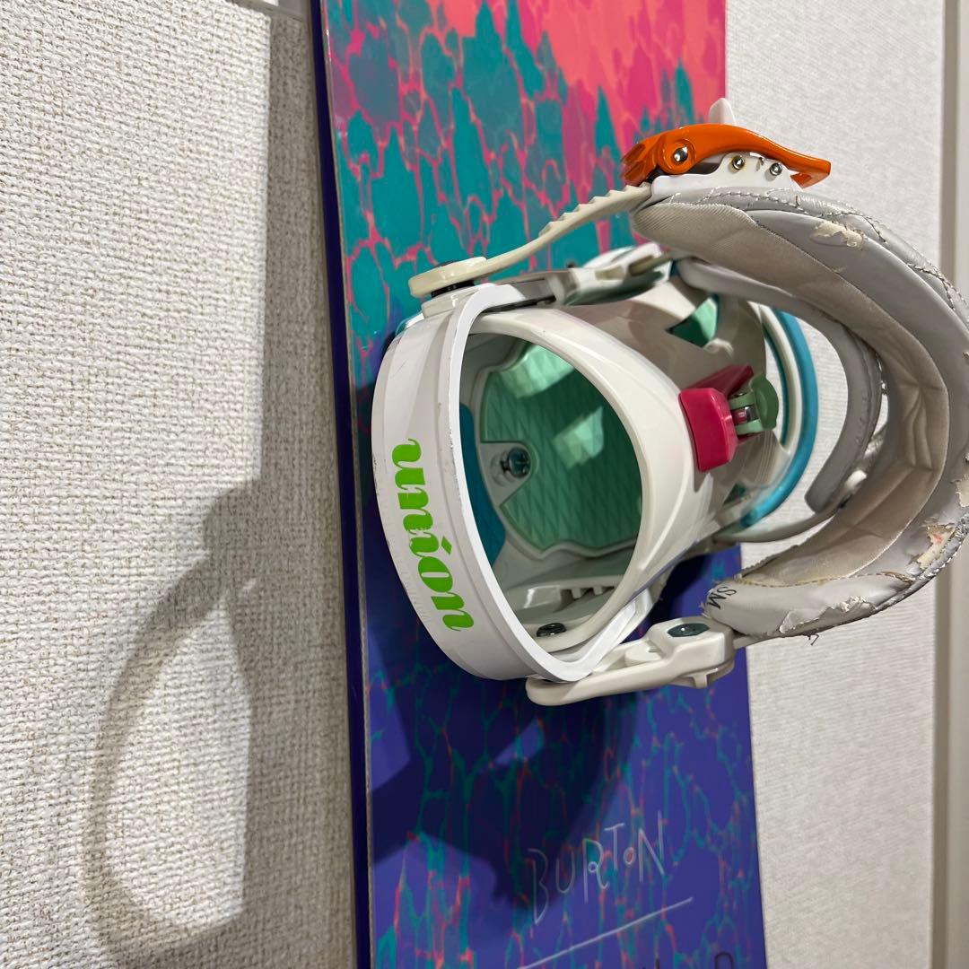 BURTON FEATHER 140cm UNION ROSA バインディング