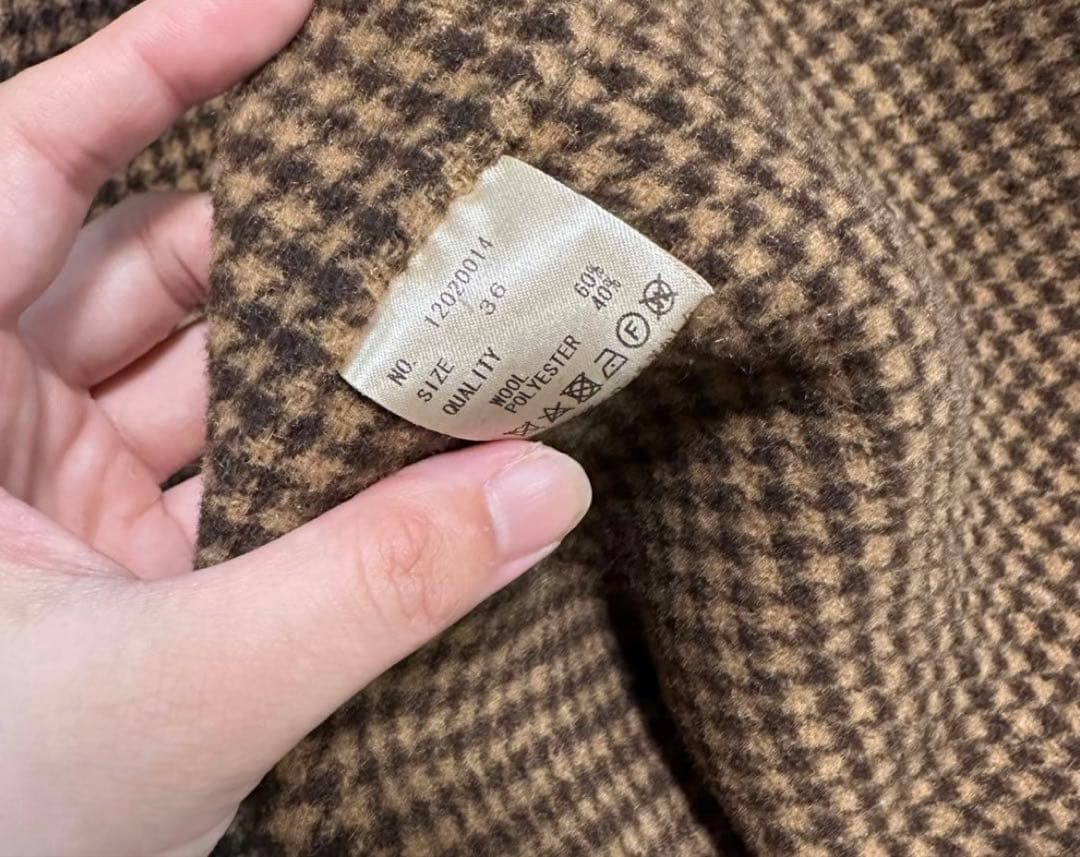 ⭐︎美品⭐︎todayful オーバーチェックコート 36