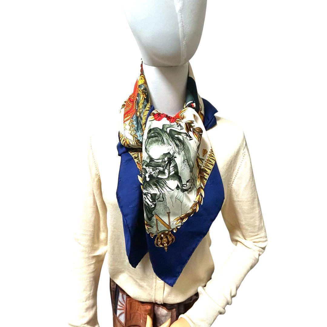 エルメス カレ90 NAPOLEON ナポレオン スカーフ シルク HERMES