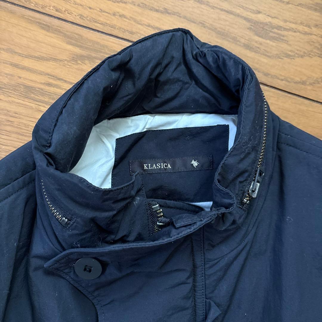 KLASICA ステンカラーコート ネイビー