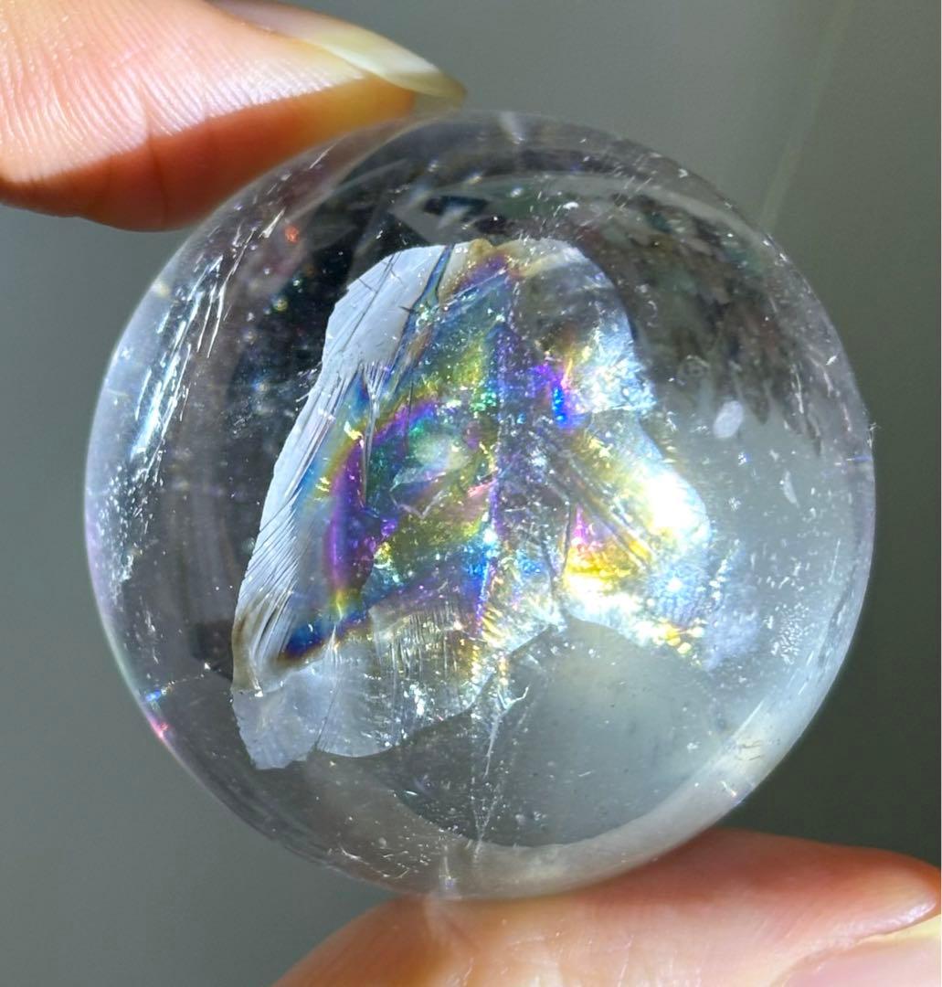 AAAグレード　レムリアンシード　水晶　クリスタル　スフィア　透明感