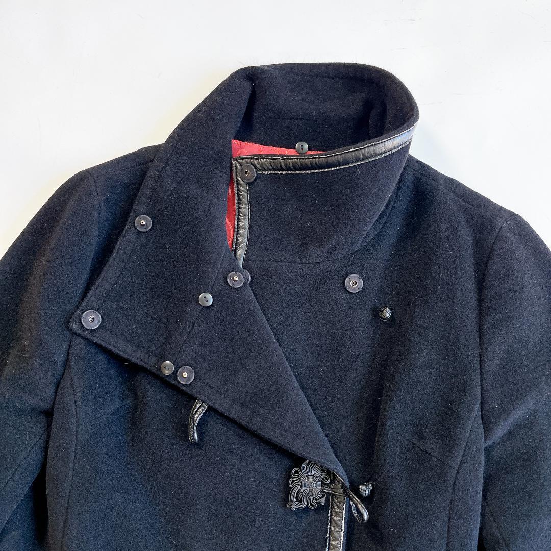 VIVIENNE TAM ヴィヴィアンタム アンゴラ混チャイナジャケット 黒 0