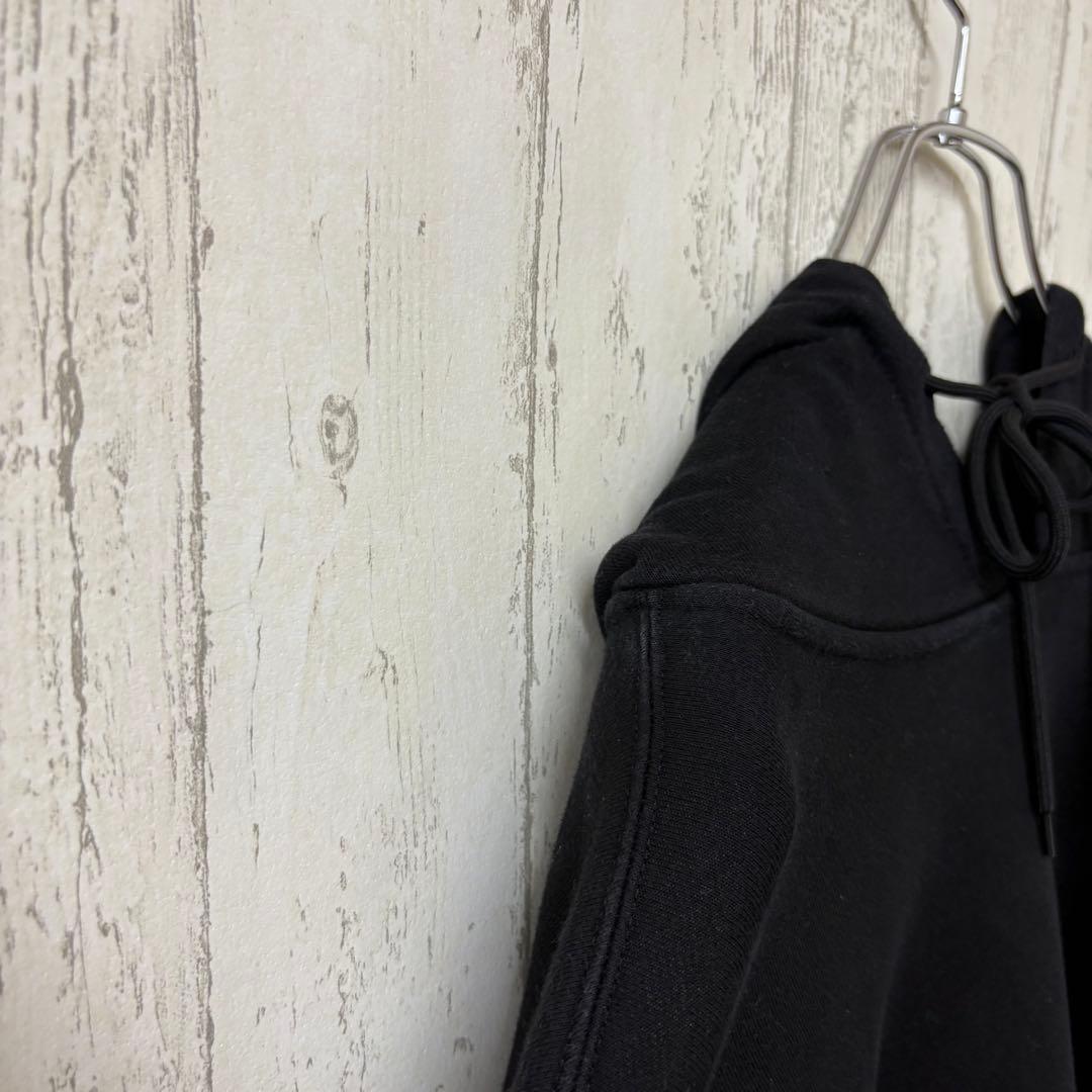 【激レア】STUSSY ステューシー　NIKE パーカー　スウェット　刺繍　黒