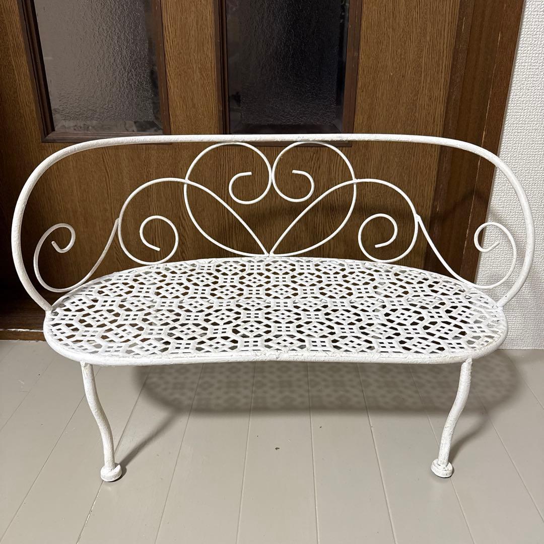 アンティーク・シャービー　インテリアベンチ