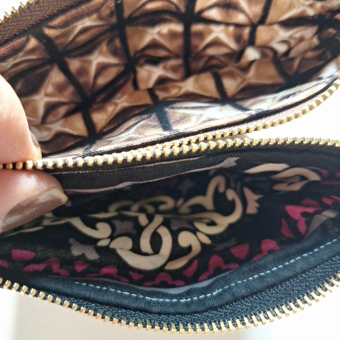 可愛い女の子パネル生地　ハンドメイド　フラットポーチ